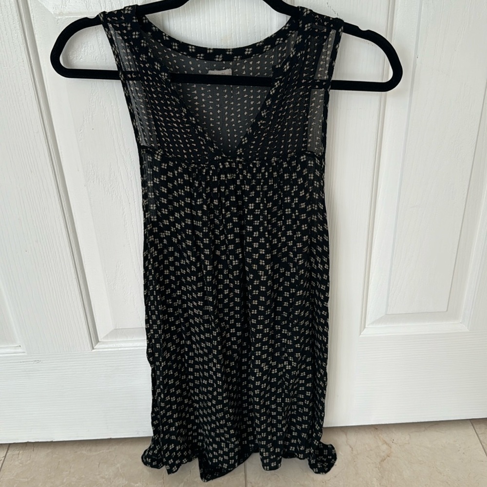 Ecote black and brown sleeveless small mini dress from urban outfitters